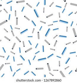 Light BLUE vector seamless, isometric background with stright stripes. Modern geometrical abstract illustration with Lines. Pattern for trendy fabric, wallpapers.