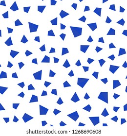 Light BLUE vector seamless, isometric background with triangles. Abstract gradient illustration with triangles. Design for wallpaper, fabric makers.