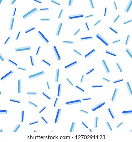 Light BLUE vector seamless, isometric texture with colored lines. Colorful shining illustration with lines on abstract template. Texture for window blinds, curtains.
