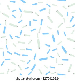 Light BLUE vector seamless, isometric texture with colored lines. Shining colored illustration with sharp stripes. Pattern for design of fabric, wallpapers.