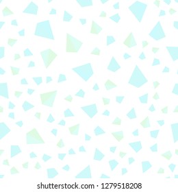 Light BLUE vector seamless, isometric backdrop with lines, triangles. Illustration with set of colorful triangles. Texture for window blinds, curtains.
