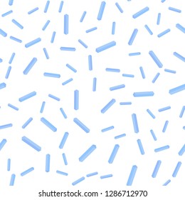 Light BLUE vector seamless, isometric background with stright stripes. Colorful shining illustration with lines on abstract template. Pattern for design of fabric, wallpapers.