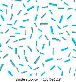 Light BLUE vector seamless, isometric pattern with sharp lines. Colorful shining illustration with lines on abstract template. Design for wallpaper, fabric makers.