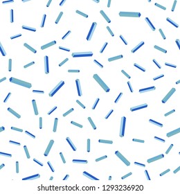 Light BLUE vector seamless, isometric texture with colored lines. Modern geometrical abstract illustration with Lines. Texture for window blinds, curtains.