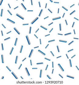 Light BLUE vector seamless, isometric pattern with sharp lines. Colorful shining illustration with lines on abstract template. Pattern for trendy fabric, wallpapers.