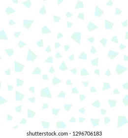 Light BLUE vector seamless, isometric template with crystals, triangles. Decorative design in abstract style with triangles. Design for wallpaper, fabric makers.