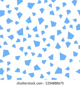 Light BLUE vector seamless, isometric pattern with polygonal style. Beautiful illustration with triangles in nature style. Texture for window blinds, curtains.
