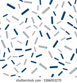 Light BLUE vector seamless, isometric template with repeated sticks. Shining colored illustration with sharp stripes. Template for business cards, websites.