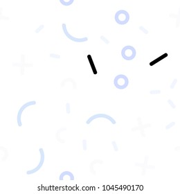 Light BLUE vector seamless layout with simple elements. Seamless Illustration with set of abstact gradient lines. Pattern for trendy fabric, wallpapers.