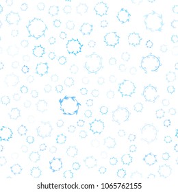 Light BLUE vector seamless  layout with circle shapes. Beautiful colored illustration with blurred circles in nature style. Beautiful design for your business advert.