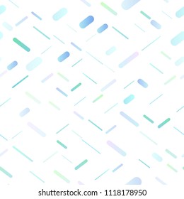 Light BLUE vector seamless layout with flat lines. Glitter abstract illustration with colored sticks. The pattern can be used for websites.