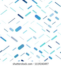 Light BLUE vector seamless layout with flat lines. Blurred decorative design in simple style with lines. The pattern can be used for busines ad, booklets, leaflets