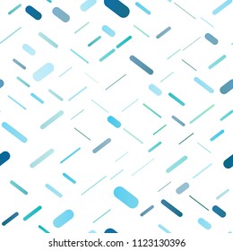Light BLUE vector seamless layout with flat lines. Lines on blurred abstract background with gradient. The template can be used as a background.