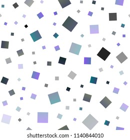 Light BLUE vector seamless layout with lines, rectangles. Abstract gradient illustration with rectangles. Pattern can be used for websites.