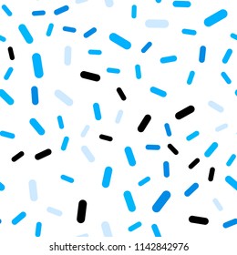 Light BLUE vector seamless layout with flat lines. Blurred decorative design in simple style with lines. Template for your beautiful backgrounds.