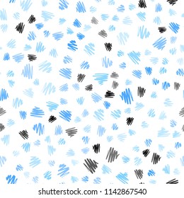 Light BLUE vector seamless layout with flat lines. Lines on blurred abstract background with gradient. Pattern for your busines websites.