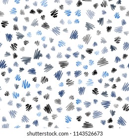 Light BLUE vector seamless layout with flat lines. Modern geometrical abstract illustration with Lines. Pattern for ads, posters, banners.