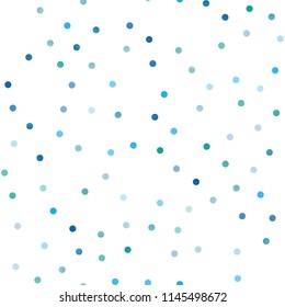 Light BLUE vector seamless layout with circle shapes. Blurred bubbles on abstract background with colorful gradient. New design for ad, poster, banner of your website.