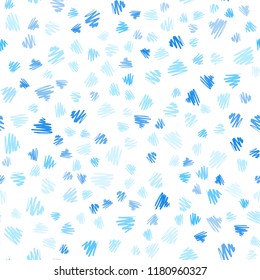 Light BLUE vector seamless layout with flat lines. Shining colored illustration with sharp stripes. Best design for your ad, poster, banner.