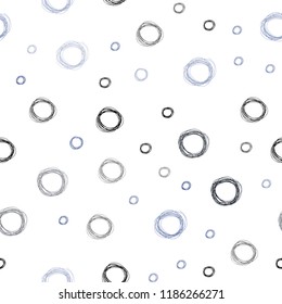 Light BLUE vector seamless layout with circle shapes. Illustration with set of shining colorful abstract circles. New design for ad, poster, banner of your website.