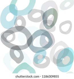 Light BLUE vector seamless layout with circle spots. Glitter abstract illustration with blurred drops of rain. Template for business cards, websites.