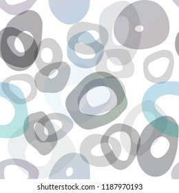 Light BLUE vector seamless layout with circle spots. Modern abstract illustration with colorful water drops. Pattern for design of fabric, wallpapers.