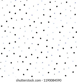 Light BLUE vector seamless layout with circle shapes. Glitter abstract illustration with blurred drops of rain. Design for textile, fabric, wallpapers.