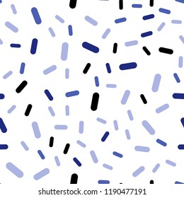 Light BLUE vector seamless layout with flat lines. Glitter abstract illustration with colored sticks. Pattern for ads, posters, banners.