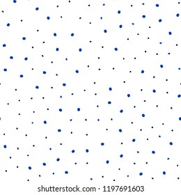 Light BLUE vector seamless layout with circle shapes. Beautiful colored illustration with blurred circles in nature style. Template for business cards, websites.