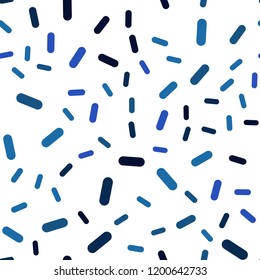 Light BLUE vector seamless layout with flat lines. Shining colored illustration with sharp stripes. Best design for your ad, poster, banner.