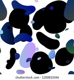 Light BLUE vector seamless layout with circle spots. Colorful illustration with blurred circles in nature style. Template for business cards, websites.