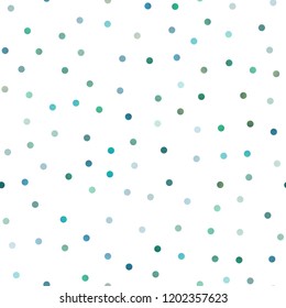 Light BLUE vector seamless layout with circle shapes. Blurred decorative design in abstract style with bubbles. Pattern can be used as texture of water, rain drops.