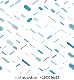Light BLUE vector seamless layout with flat lines. Decorative shining illustration with lines on abstract template. The pattern can be used for websites.