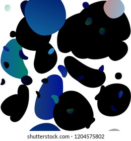 Light BLUE vector seamless layout with circle spots. Illustration with set of shining colorful abstract circles. Trendy design for wallpaper, fabric makers.