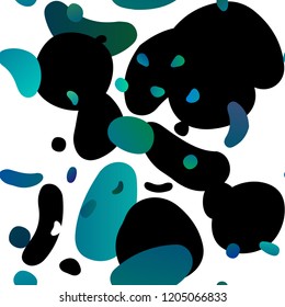 Light BLUE vector seamless layout with circle spots. Blurred bubbles on abstract backdrop with colorful gradient. Template for business cards, websites.