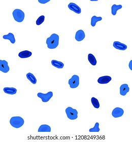 Light BLUE vector seamless layout with circle shapes. Modern abstract illustration with colorful water drops. Template for business cards, websites.