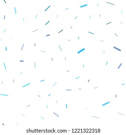Light BLUE vector seamless layout with flat lines. Glitter abstract illustration with colored sticks. The pattern can be used for busines ad, booklets, leaflets