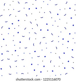 Light BLUE vector seamless layout with circles, lines. Design with connection of dots and lines on colorful background. Pattern for design of fabric, wallpapers.
