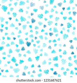 Light BLUE vector seamless layout with flat lines. Shining colored illustration with sharp stripes. Template for your beautiful backgrounds.