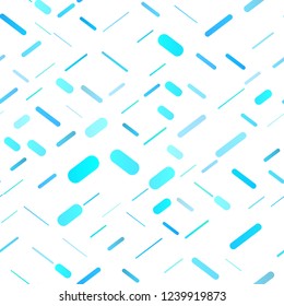 Light BLUE vector seamless layout with flat lines. Lines on blurred abstract background with gradient. The template can be used as a background.