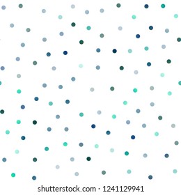 Light BLUE vector seamless layout with circle shapes. Blurred decorative design in abstract style with bubbles. The pattern can be used for ads, leaflets of liquid.