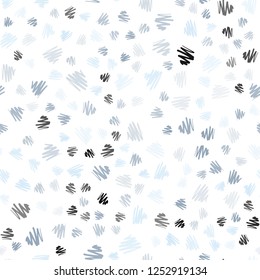 Light BLUE vector seamless layout with flat lines. Glitter abstract illustration with colored sticks. The pattern for ad, booklets, leaflets.