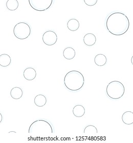 Light BLUE vector seamless layout with circle shapes. Blurred decorative design in abstract style with bubbles. Design for wallpaper, fabric makers.