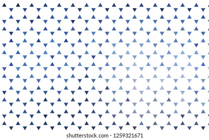 Light BLUE vector seamless layout with lines, triangles. Illustration with set of colorful triangles. Trendy design for wallpaper, fabric makers.