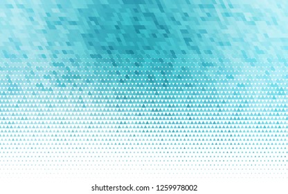 Light BLUE vector seamless layout with lines, triangles. Abstract gradient illustration with triangles. Trendy design for wallpaper, fabric makers.