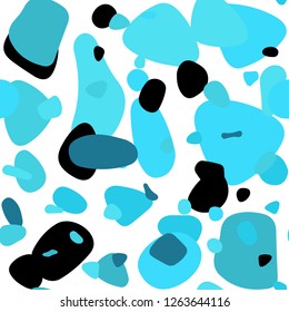 Light BLUE vector seamless layout with circle shapes. Blurred bubbles on abstract background with colorful gradient. Template for business cards, websites.