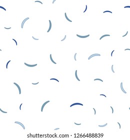 Light BLUE vector seamless layout with wry lines. Geometric illustration in abstract style with gradient.  Pattern for your business design.