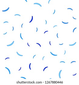 Light BLUE vector seamless layout with wry lines. An elegant bright illustration with gradient. Elegant pattern for a brand book.