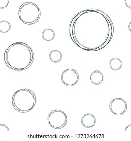 Light BLUE vector seamless layout with circle shapes. Modern abstract illustration with colorful water drops. Design for wallpaper, fabric makers.