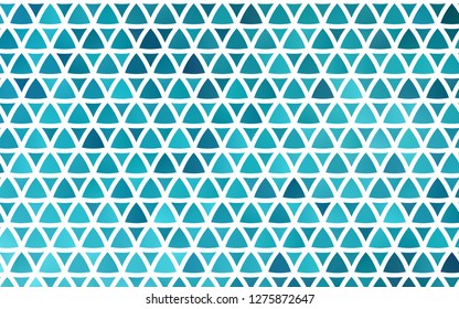 Light BLUE vector seamless layout with lines, triangles. Illustration with set of colorful triangles. Trendy design for wallpaper, fabric makers.